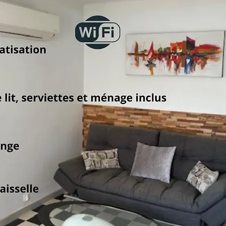 Daire Magaly T3 A 50 M De La Et De Centre Avec Linge De Lit Et Menage Inclus Valras-Plage